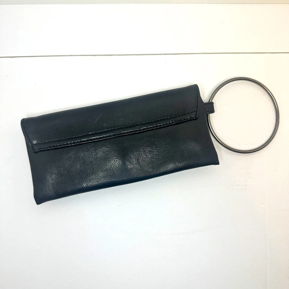 Victoria's Secret Women’s Black Bracelet Clutch Wristlet With Pink Lining